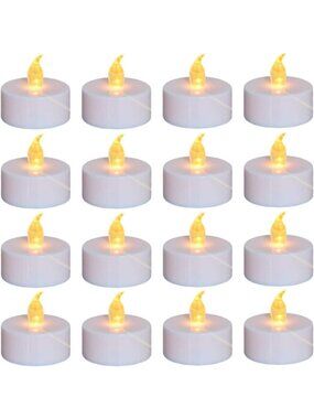 200-Pack Flameless LED Tea Lights | Battery Operated Warm Yellow Candles